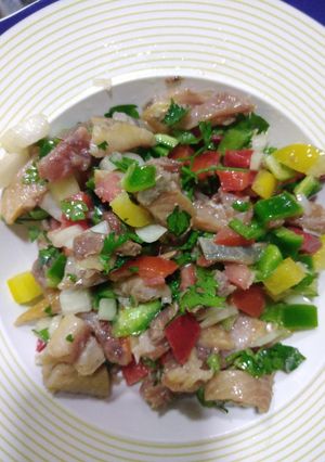 صورة لوصفة سلطه السمك المدخن 🥗 Smoked fish salad