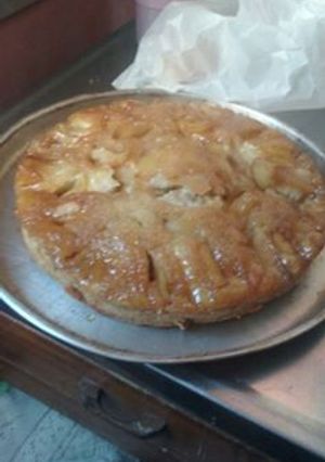 Una foto de Torta Invertida de manzana