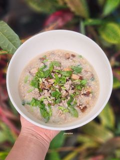 รูปของ ข้าวต้มข้าวโอ๊ตหมูสับเห็ดหอม