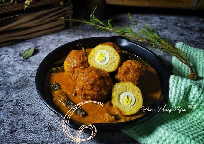 Rendang Bola - Bola Tempe Telur