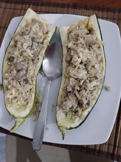 Una foto de Calabacín relleno