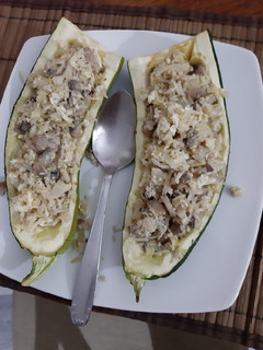 Una foto de Calabacín relleno