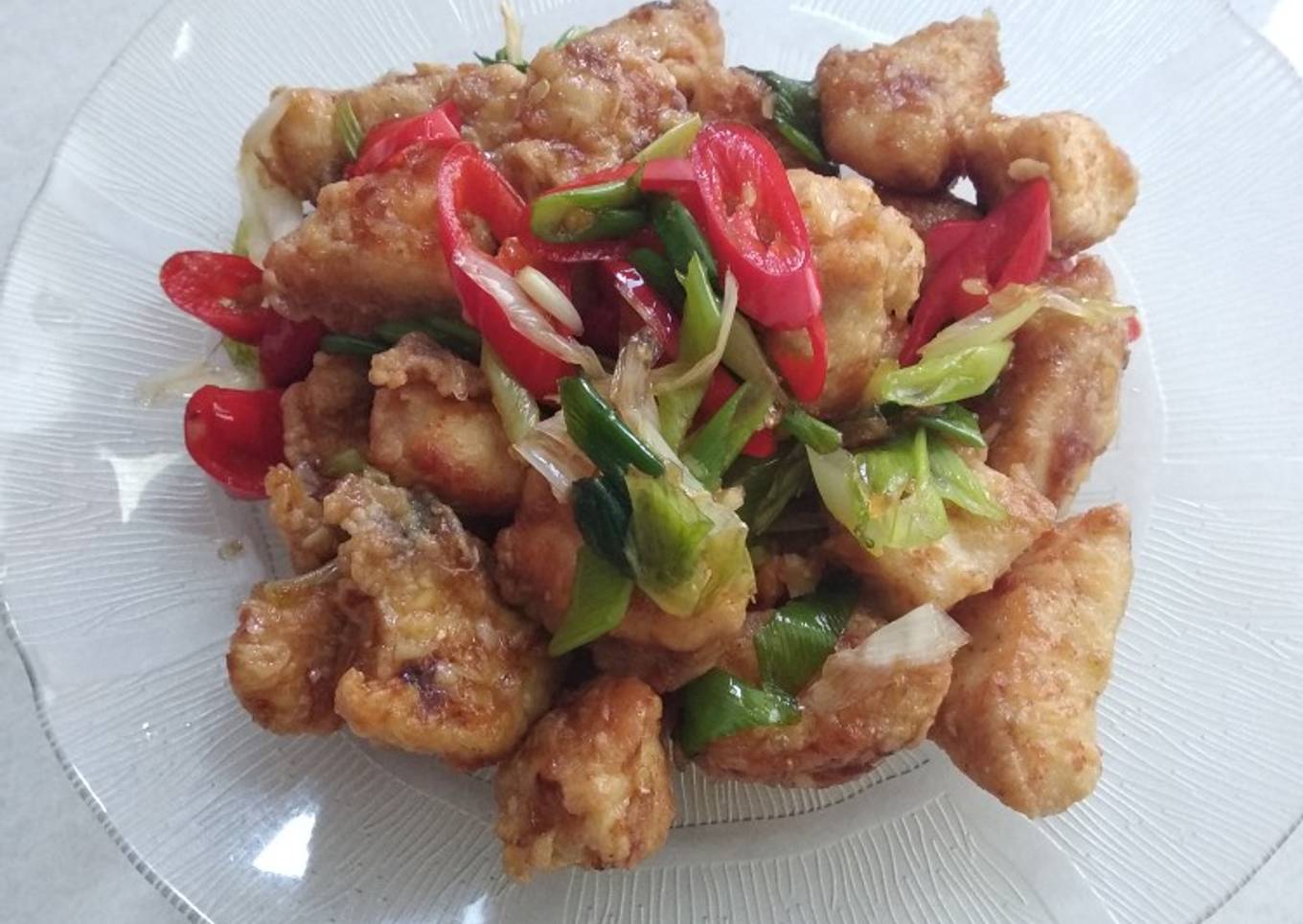 Resep Ayam goreng cabe garam yang Bikin Ngiler