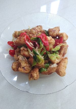 Foto resep Ayam goreng cabe garam