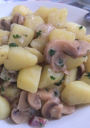 Foto resep Kentang tumis jamur