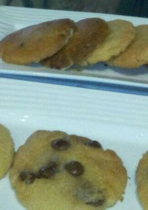 Una foto de Galletas de vainilla con chispas de chocolate