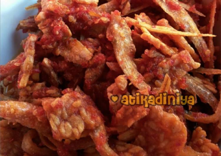 Cara Menyiapkan Sambalado Ikan Asin dan Tempe 😘, Menggugah Selera