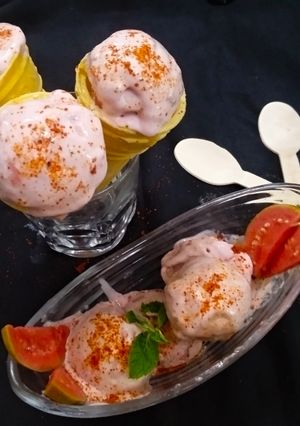 A picture of Red Guava Icecream.