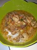 Seblak seuhah ranjo (tulang ayam)