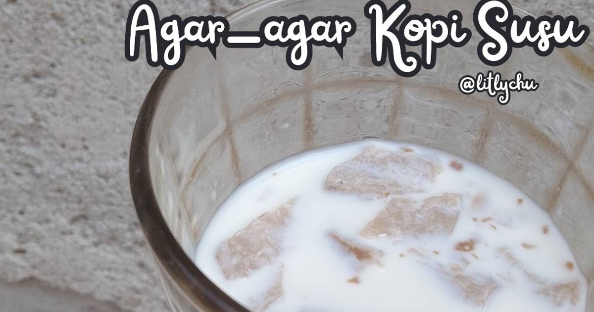 Resep Minuman Agaragar Kopi Susu Paling Mudah dan Enak