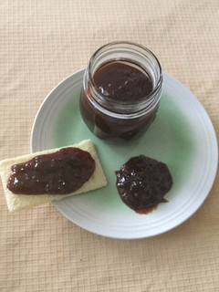 Una foto de Mermelada de sandía y plátano
