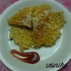 A picture of Maggi egg cheese omlette.
