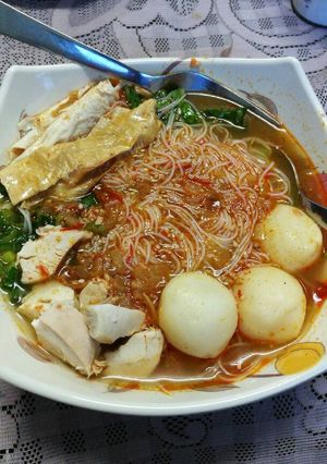 Foto resep Bihun kuah asem pedas