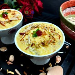 Saffron Firni Kheer A picture of Saffron Firni Kheer.