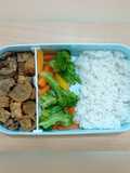 Tempe Goreng Kecap with Sliced Beef (Bekal Makan Siang Simple)