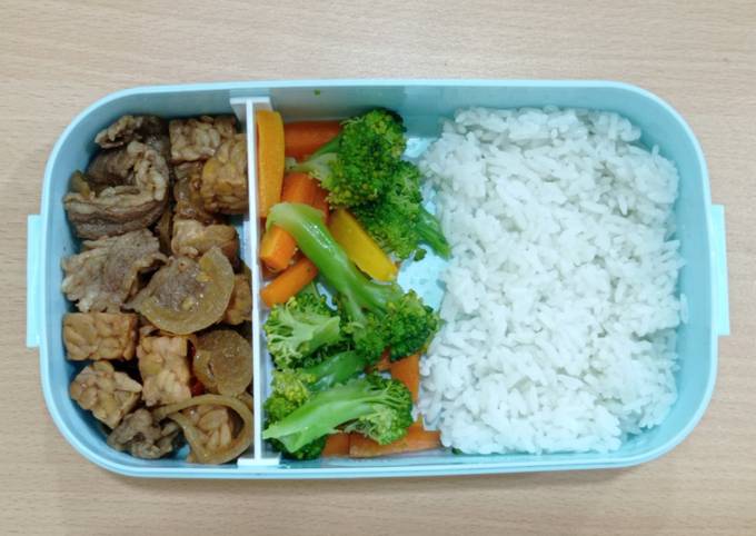Resep Tempe Goreng Kecap with Sliced Beef (Bekal Makan Siang Simple) Resep Tempe Goreng Kecap with Sliced Beef (Bekal Makan Siang Simple)