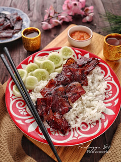 Foto resep Chinese Barbeque Pork Belly / charsiu samcan 🐖 dg wajan anti lengket