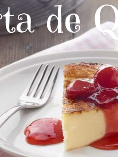 Una foto de Tarta de queso casera, fácil y riquísima