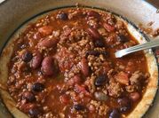 A picture of ground beef chili