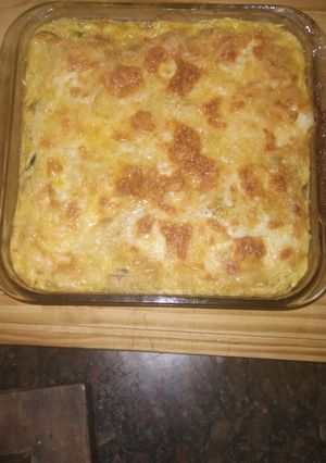 Una foto de Soufflé de verduras, choclo, zanahoria y zapallitos