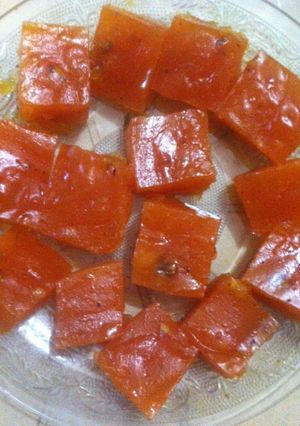 A picture of Karachi halwa.