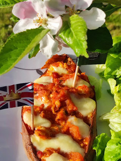Une photo de Ma recette de patate doucecheddar & poulet