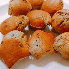 A picture of Japanese healthy sesame muffin♪.