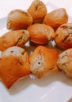 A picture of Japanese healthy sesame muffin♪.