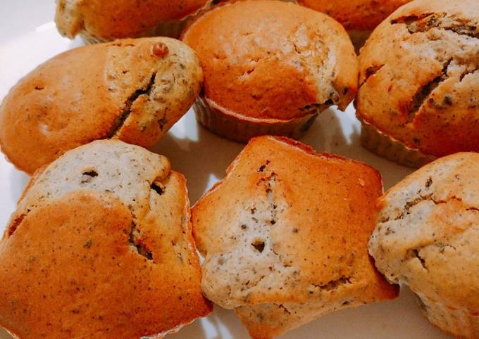 Japanese healthy sesame muffin♪