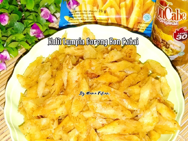 Wajib coba! Cara mudah membuat Kulit Lumpia Goreng Bon Cabai  nagih banget