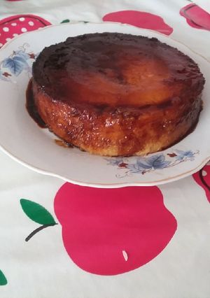Una foto de Flan de calabaza