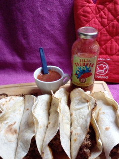 Una foto de Tacos picantes