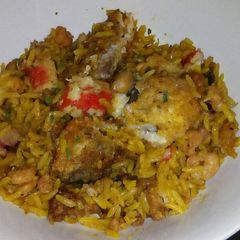 A picture of Paella.