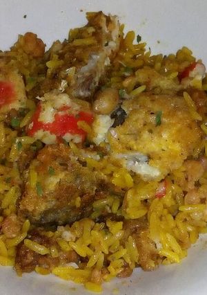 A picture of Paella.