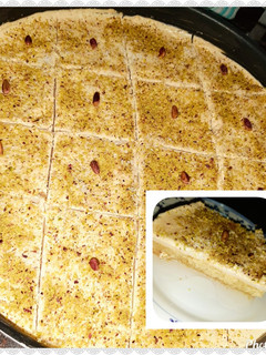 صورة لوصفة بسبوسة بالقشطة 😋