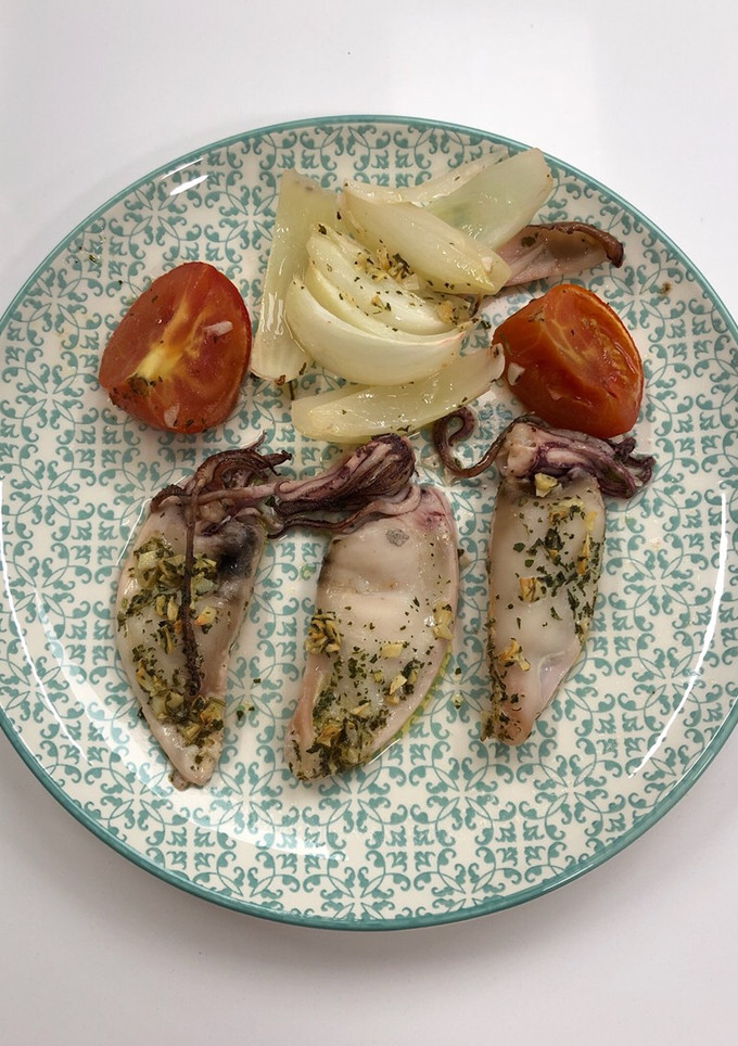 Una foto de Calamares al horno