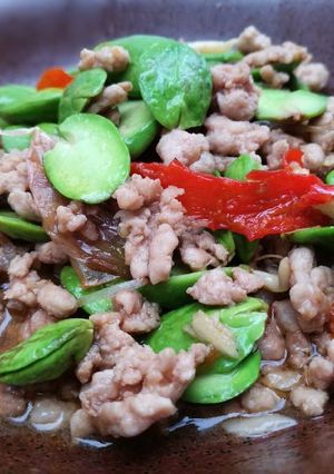 รูปของ สะตอผัดหมูสับกะปิ