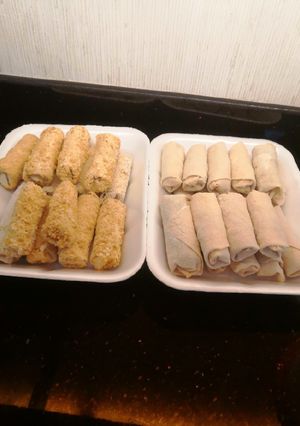 صورة لوصفة لفائف الدجاج