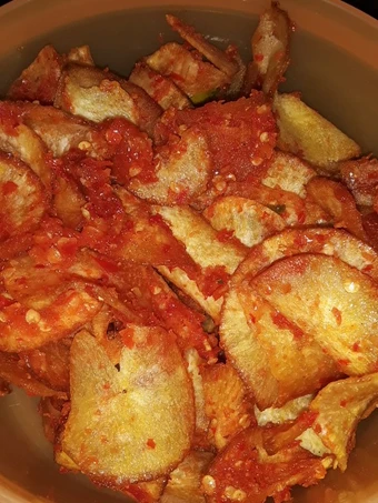 Cara Gampang Membuat Resep Balado Keripik singkong🌶🌶🌶 yang Bisa Manjain Lidah Anti Ribet, Sempurna