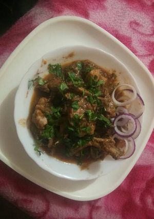 A picture of Ginger garlic lemon chicken.