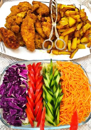 عکسی از دستور فیله مرغ سوخاری(غذای نونی)