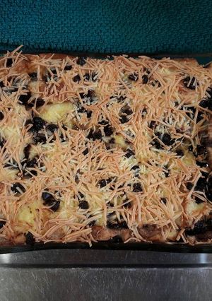 Foto resep Bread pudding with cinamon and choco chips