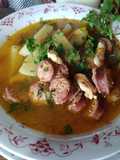 Caldillo de pollo y longaniza