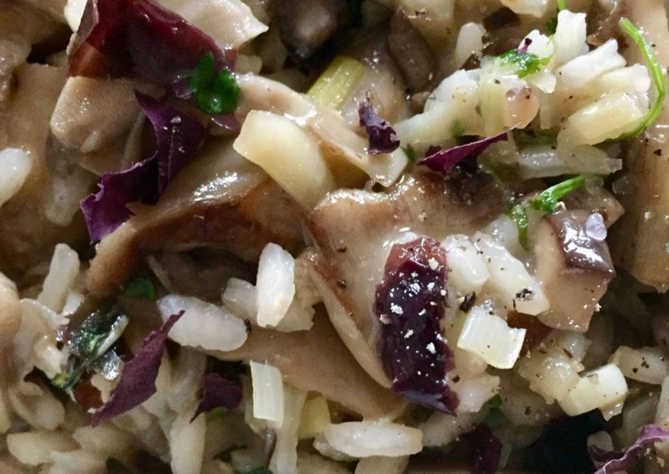 Sunny Shrooms Risotto