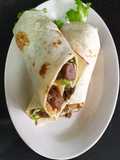 Beef patty wrap