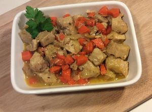 Une photo de Sauté de Porc bio aux carottes et au Miel