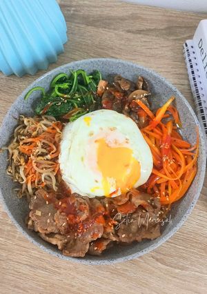 Foto resep Bibimbap (Nasi Campur Korea)