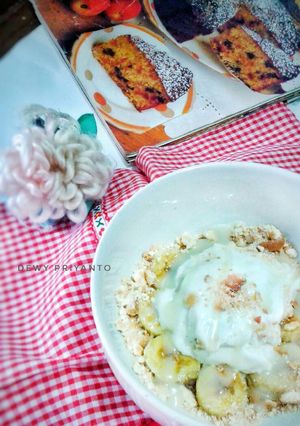 Foto resep Vanilla ice cream, with sweet banana