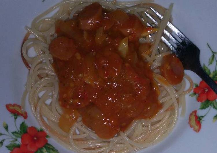 Cara Gampang Menyiapkan Spaghetti aroma bumbu arab, Lezat
