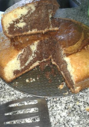 Una foto de Bizcochuelo marmolado